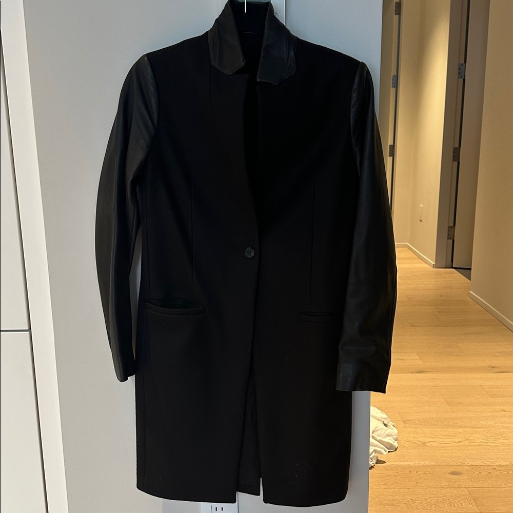 Women’s all saints black coat- size 6